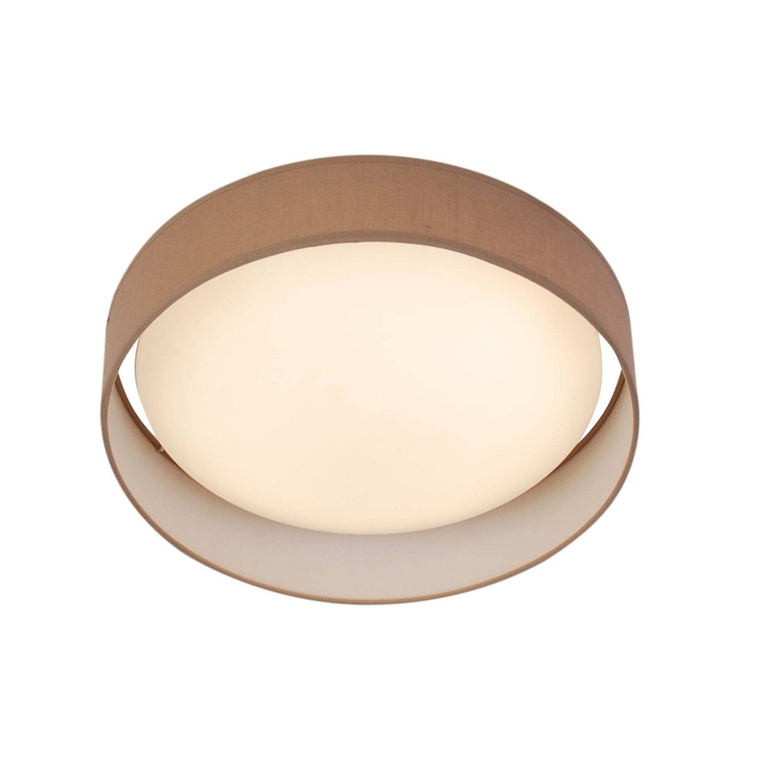 Searchlight 9371-50BR Gianna 1 Light LED Flush Ceiling Light Acrylic Brown Shade