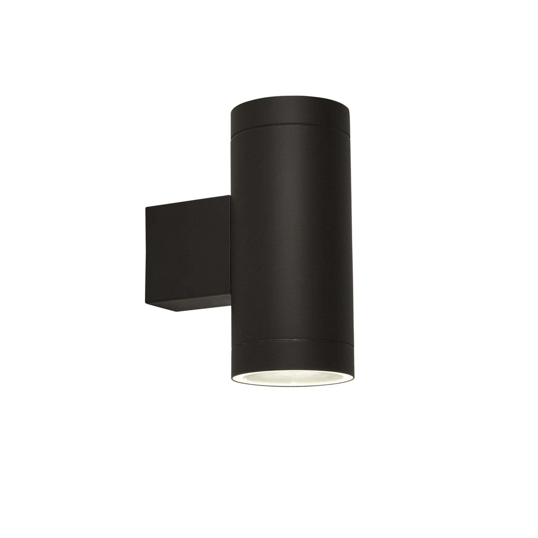 Searchlight Lighting 19082BK 2 Light Outdoor Up Down Light With Dusk Till Dawn Sensor Black