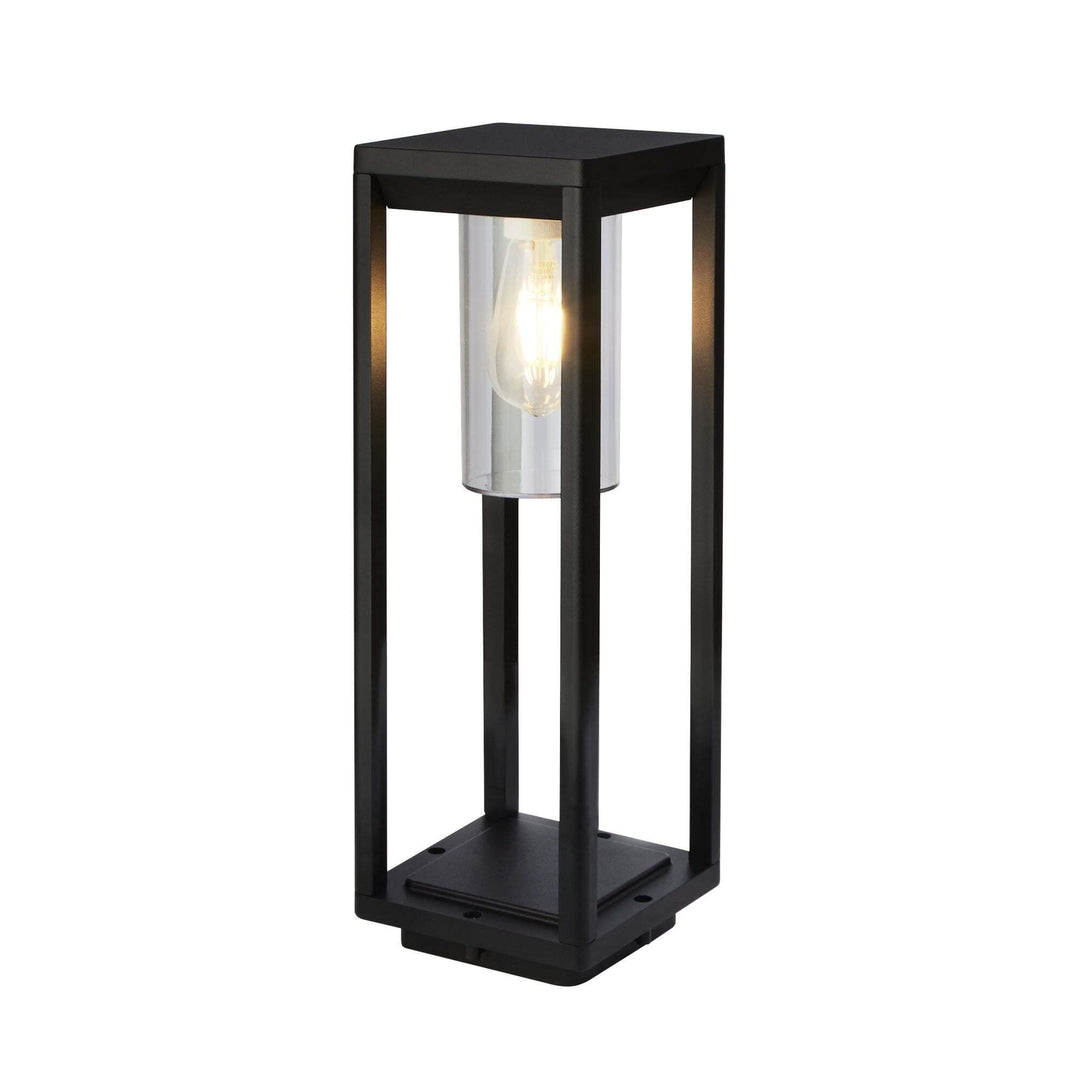 Searchlight Lighting 28731-450 1 Light Outdoor Post 450mm Black With Clear Diffuser