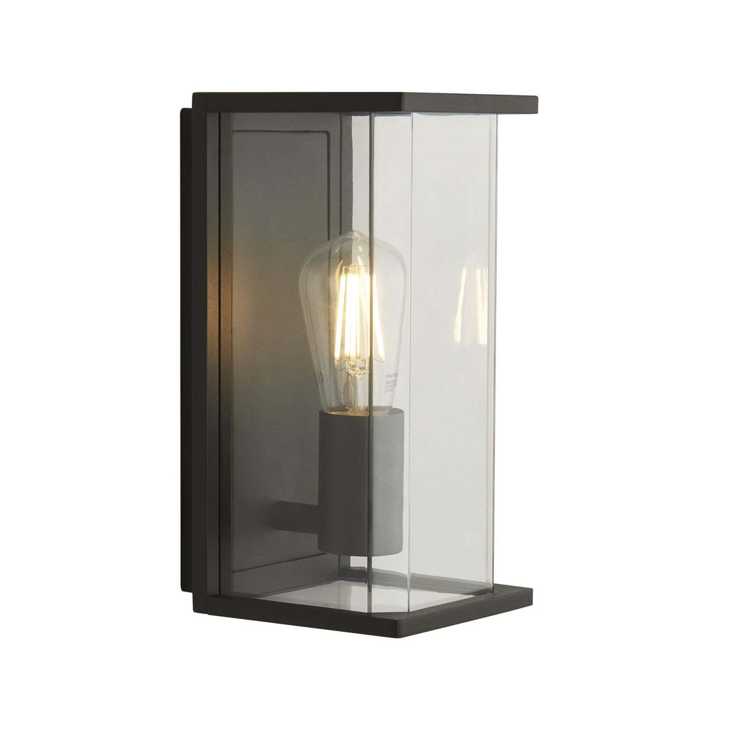 Searchlight Lighting 8208GY 1 Light E27 Outdoor Boxed Wall/porch Light Dark Grey With Clear Glass