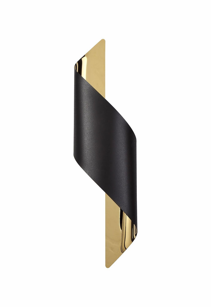 Nelson Lighting NL82769 Kally LED Wall Lamp Large Sand Black/Gold