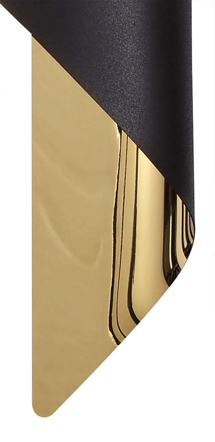 Nelson Lighting NL82769 Kally LED Wall Lamp Large Sand Black/Gold