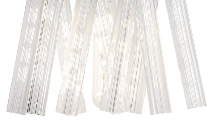 Nelson Lighting NL83629 Clover 2 Light Wall Light Brown Oxide / Clear Glass