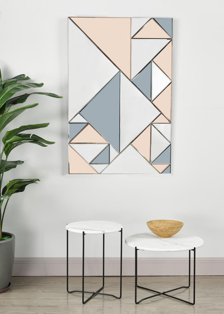 Dar 001AZZ002 Azzate Side Table White Marble Effect and Matt Black