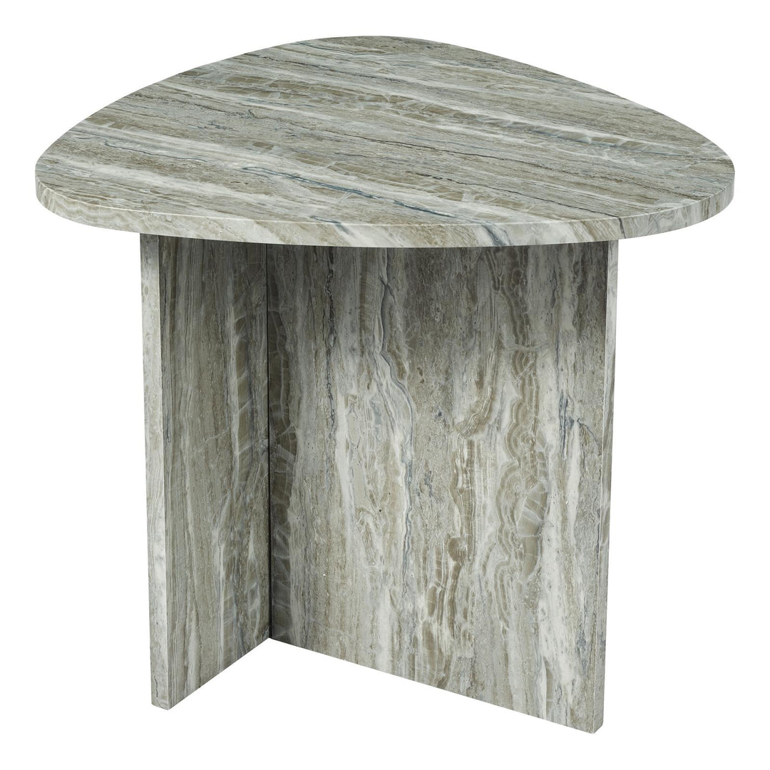 Dar 001ISI002 Isidro Side Table Brown Stone Effect
