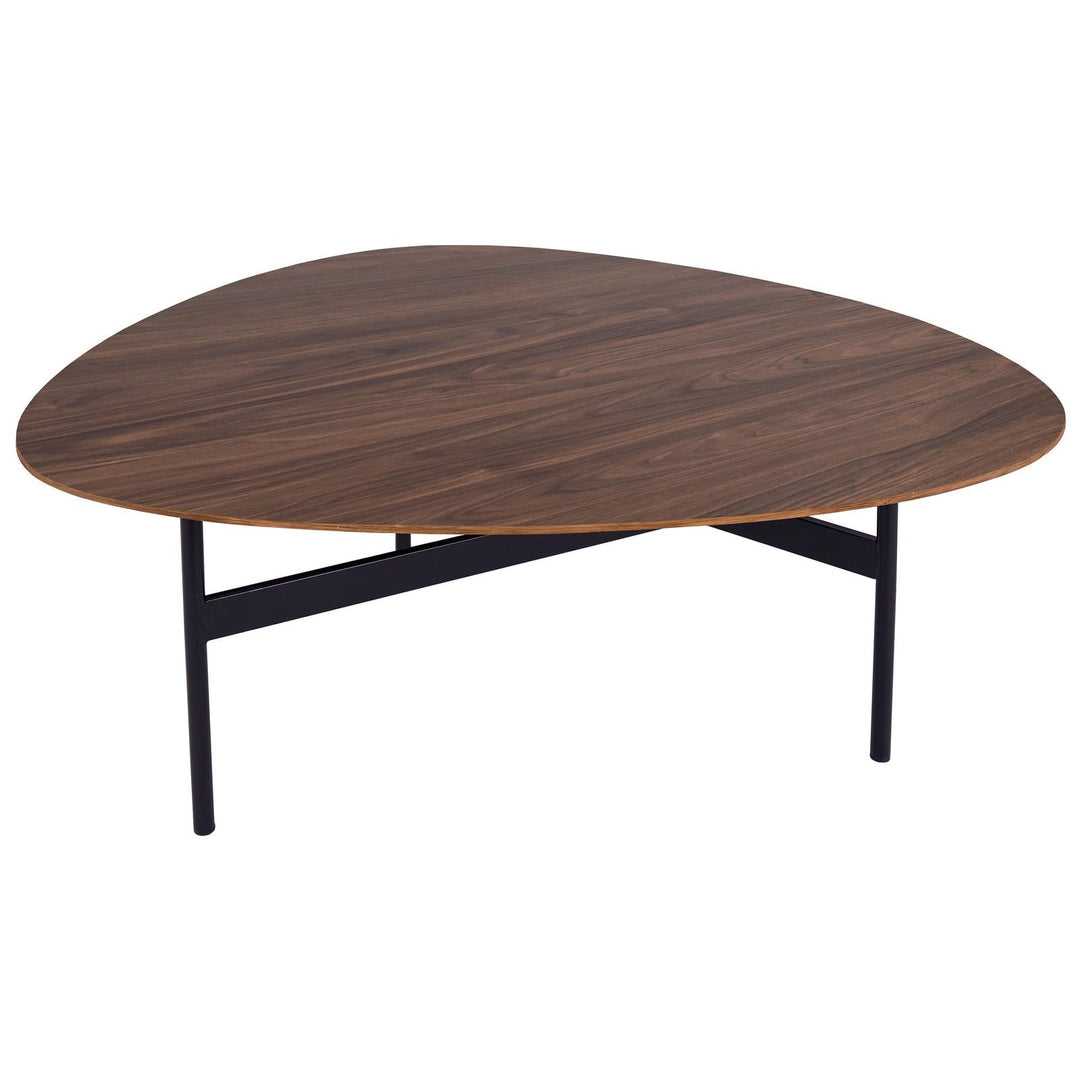 Dar 001ROA002 Roald Coffee Table Walnut Effect and Matt Black