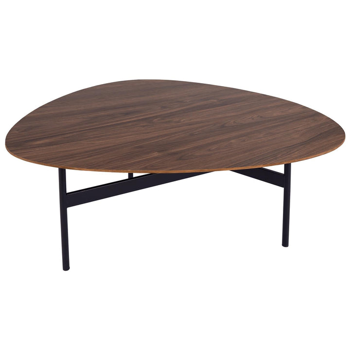 Dar 001ROA002 Roald Coffee Table Walnut Effect and Matt Black