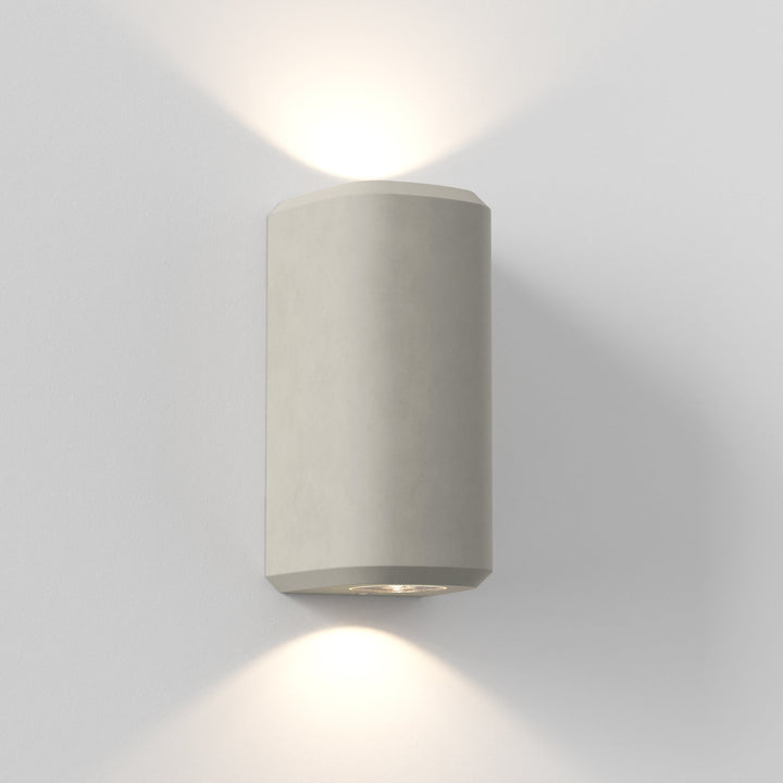 Astro 1513004 Brixham Outdoor Twin Wall Light Matt Concrete