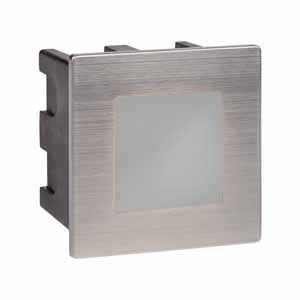 Searchlight 0761 Ankle Led Indoor/outdoor Recessed Square Chrome Opal White Diffuser