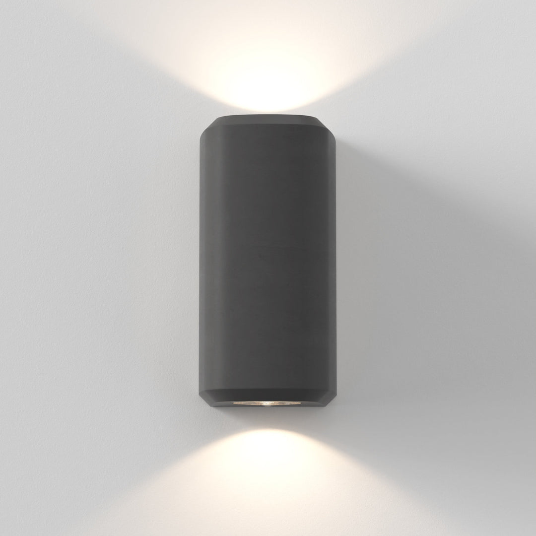 Astro 1513016 Brixham Outdoor Twin Wall Light Charcoal Concrete