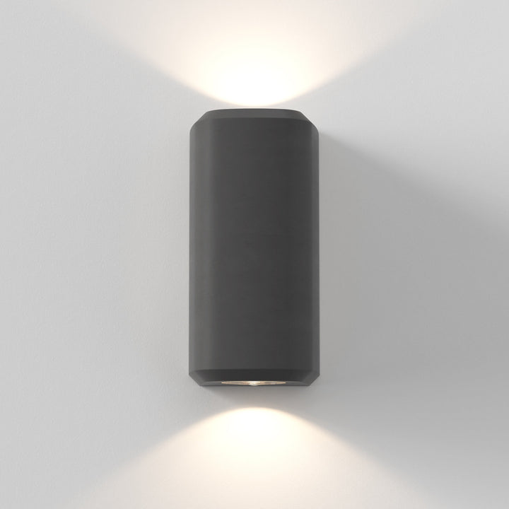 Astro 1513016 Brixham Outdoor Twin Wall Light Charcoal Concrete