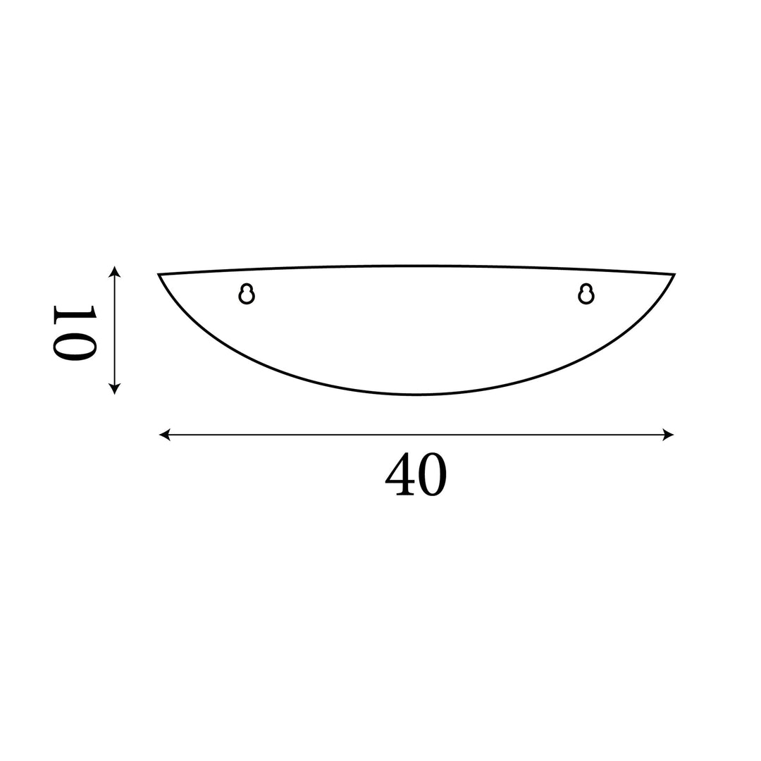 Searchlight 0102 Ceramic Wall Light - Dia 40cm Uplighter