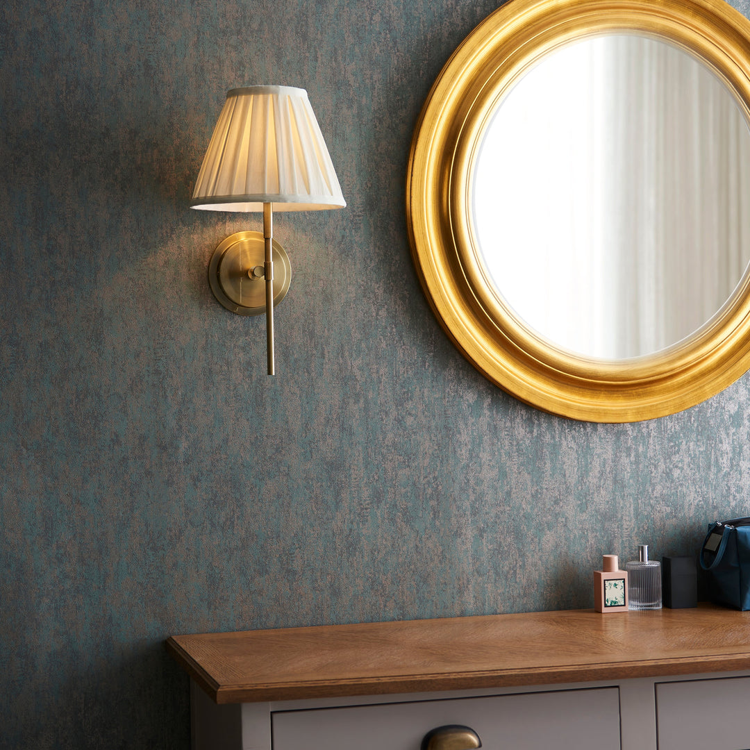 103346 Rennes &amp; Carla Wall Light Brass Cream