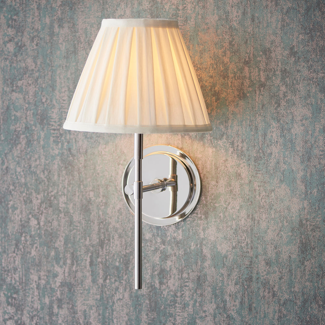 103356 Rennes &amp; Carla Wall Light Nickel Cream