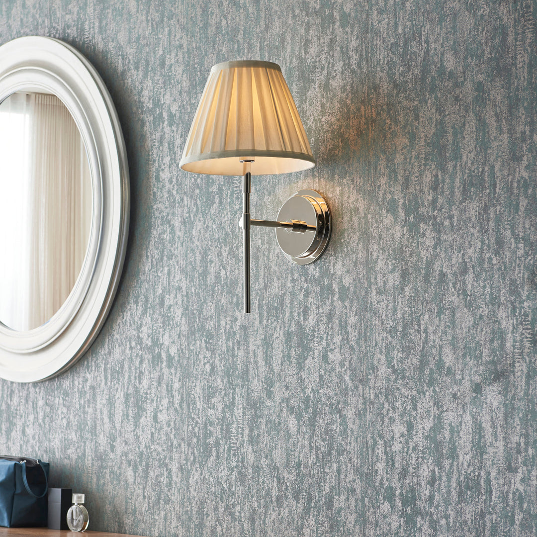103356 Rennes &amp; Carla Wall Light Nickel Cream
