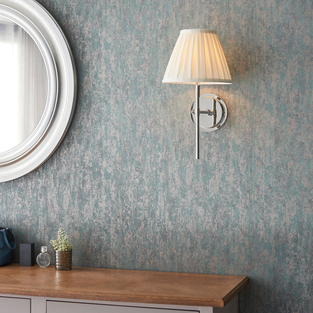 103356 Rennes &amp; Carla Wall Light Nickel Cream