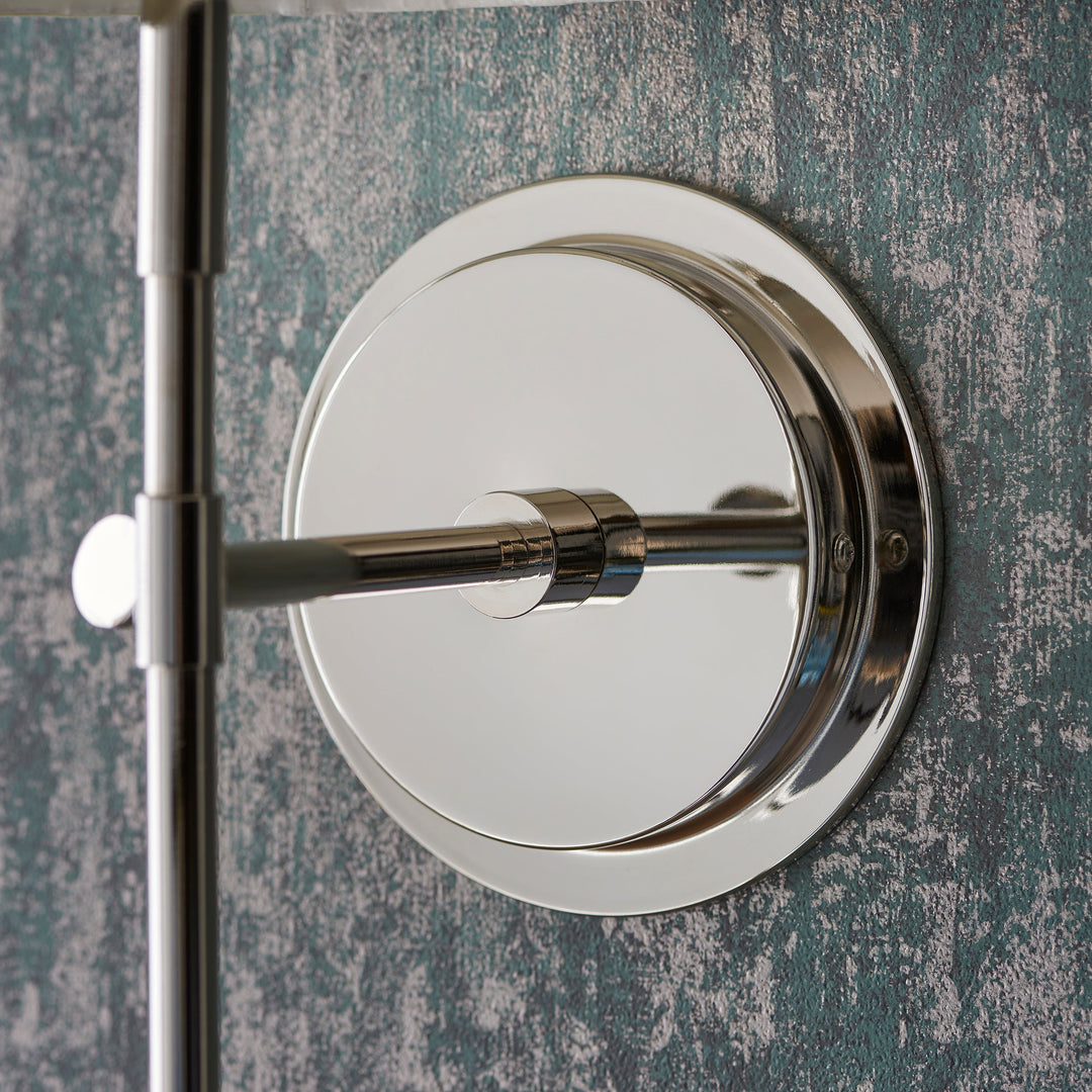 103356 Rennes &amp; Carla Wall Light Nickel Cream