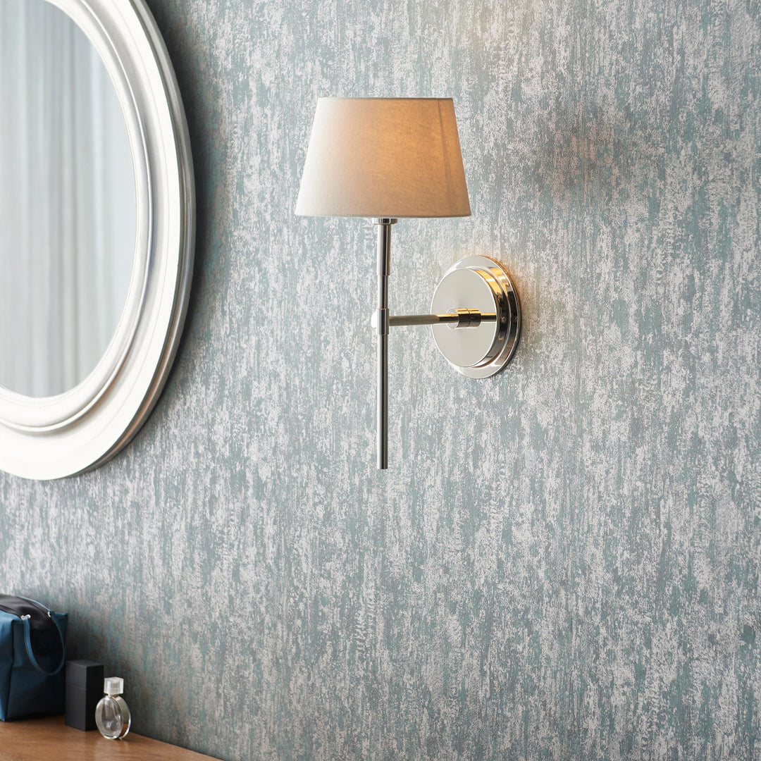 103358 Rennes &amp; Cici Wall Light Nickel Ivory