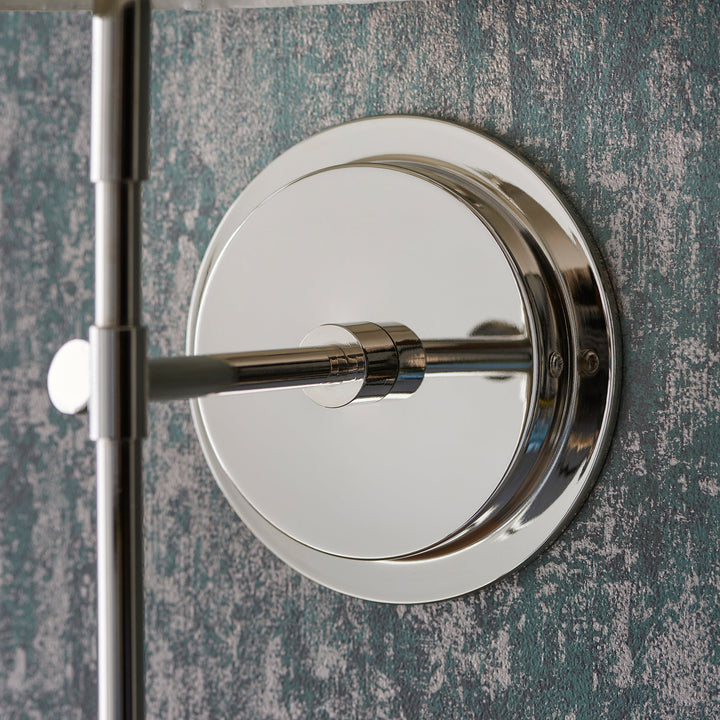 103358 Rennes &amp; Cici Wall Light Nickel Ivory