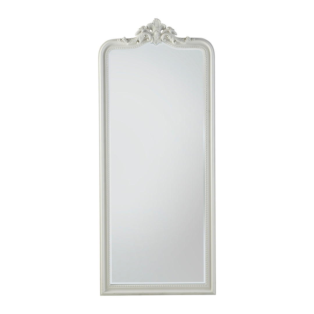 Nelson Lighting NL1409544 French White Ornate Leaner Mirror