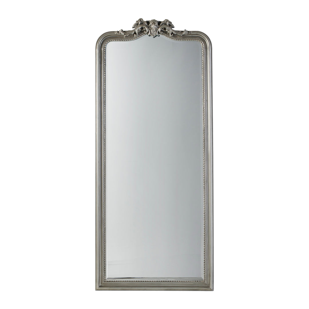 Nelson Lighting NL1409545 Satin Silver And Ornate Leaner Mirror
