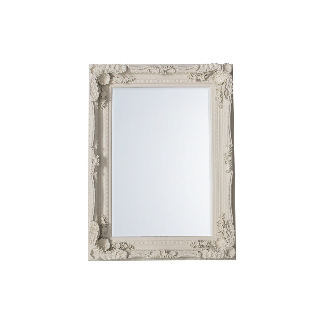Nelson Lighting NL1409554 French White Medium Rectangle Mirror