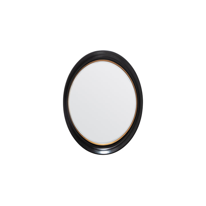 Nelson Lighting NL1409601 Black Oval Mirror