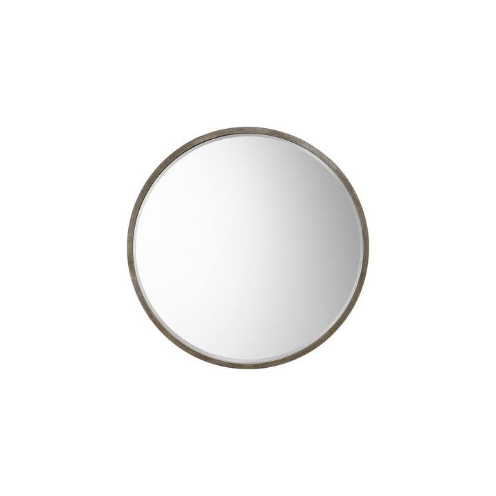 Nelson Lighting NL1409643 Antique Silver Large Round Mirror