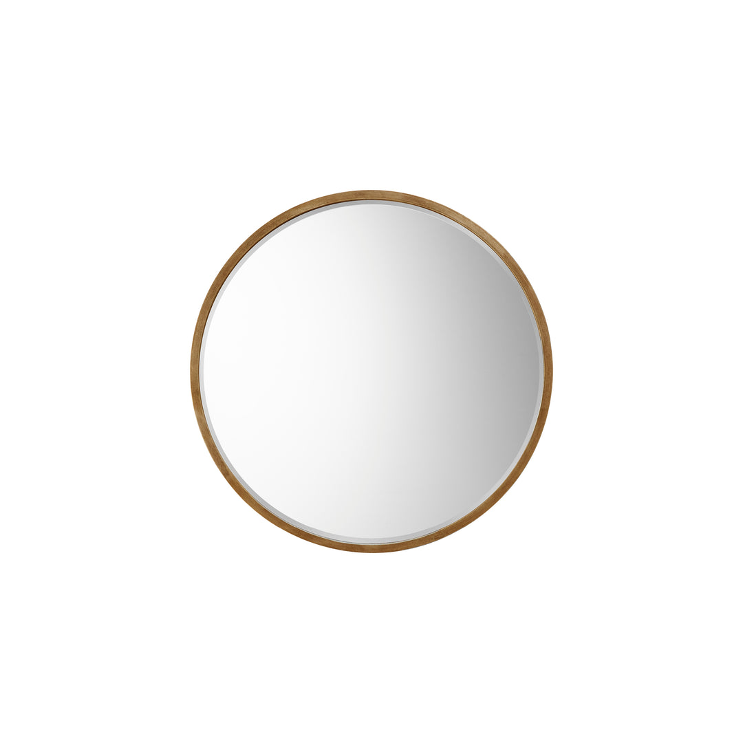 Nelson Lighting NL1409645 Antique Gold Paint Large Round Mirror
