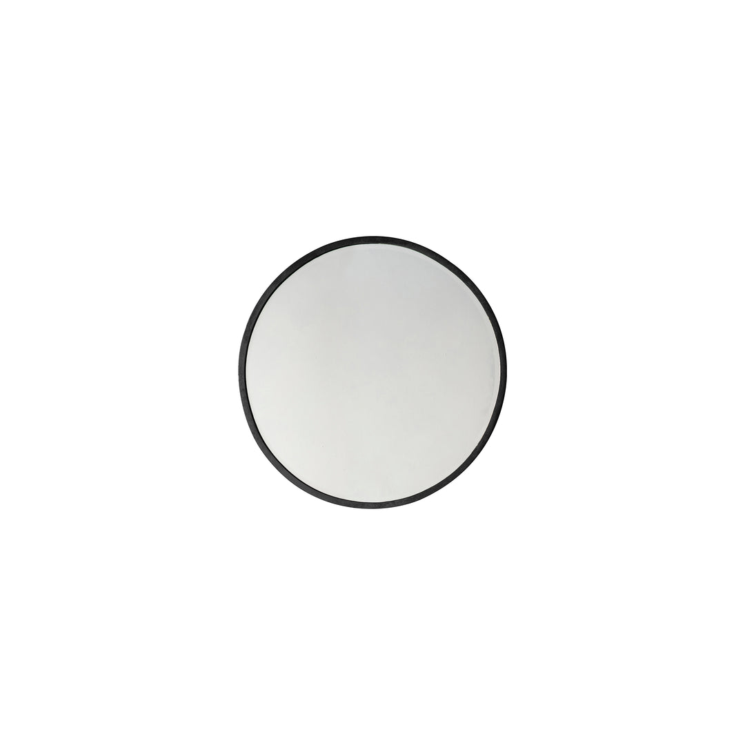 Nelson Lighting NL1409647 Aged Black Medium Round Mirror