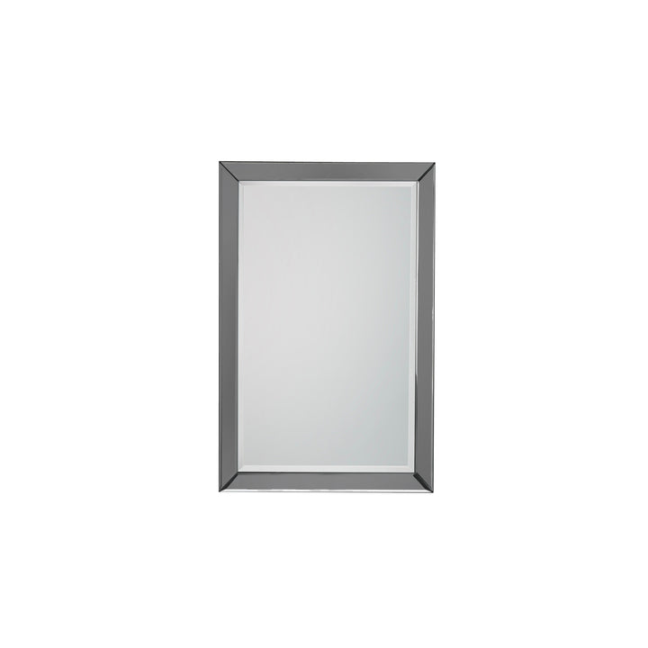 Nelson Lighting NL1409699 Grey Glass Framed Medium Rectangle Mirror