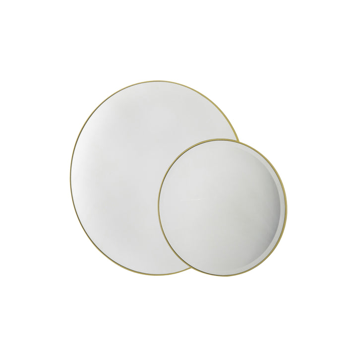 Nelson Lighting NL1409721 Champagne Gold Interlocking Round Mirrors