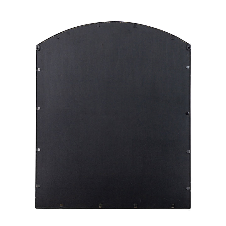 Nelson Lighting NL1409739 Black Rustic Arched Window Mirror