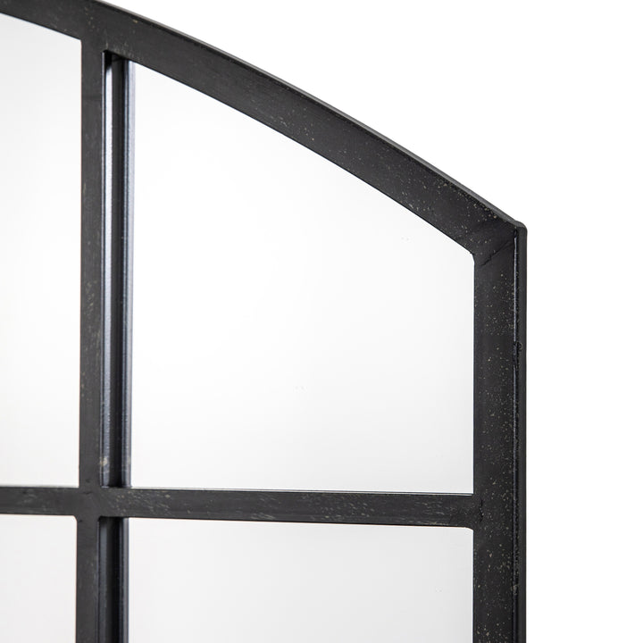 Nelson Lighting NL1409781 Aged Black Window Mirror