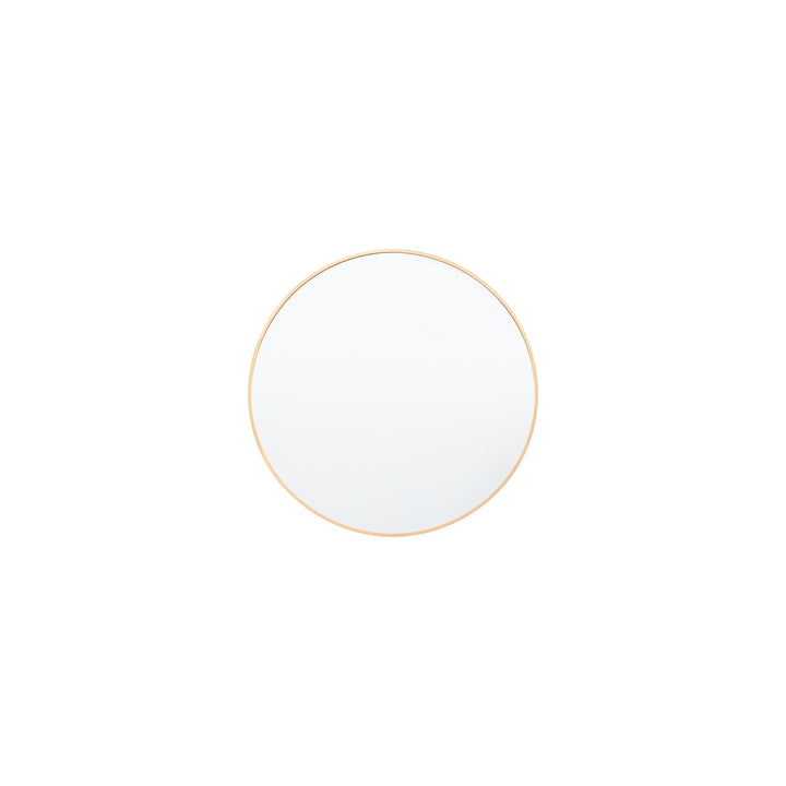 Nelson Lighting NL1409795 Gold Round Delicate Frame Mirror