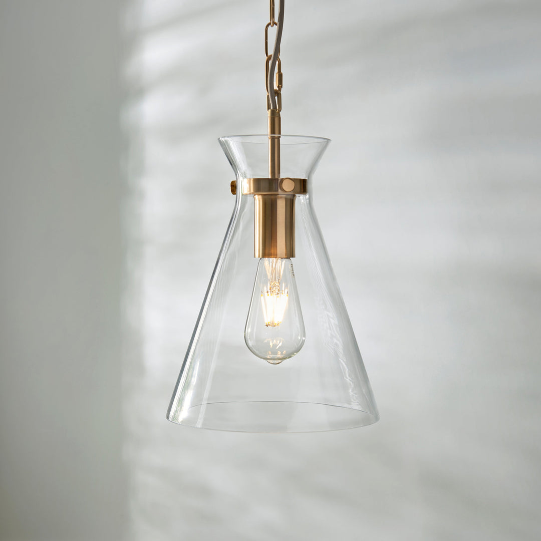 112859 Harlow Pendant Brass