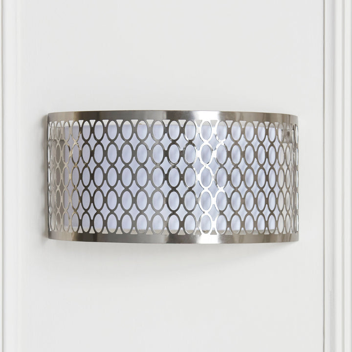 113263 Cordero 2 Light Wall Light Nickel White