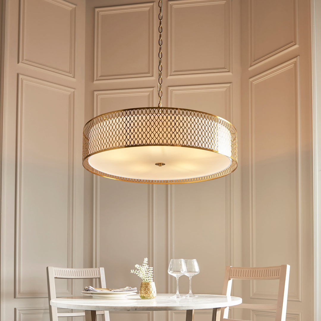 113421 Cordero 5 Light Pendant Gold