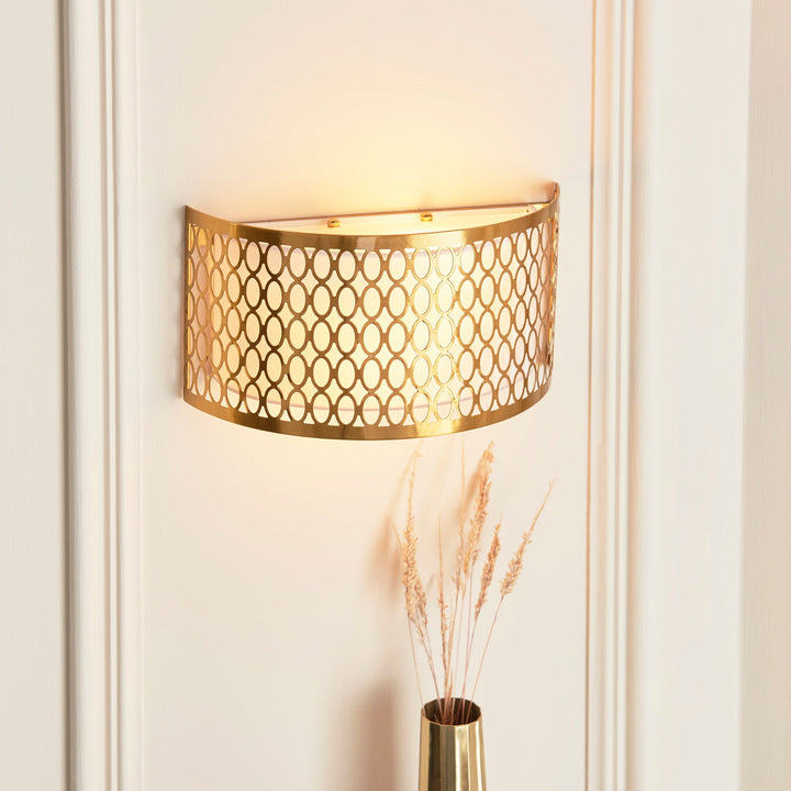 113423 Cordero 2 Light Wall Light Gold