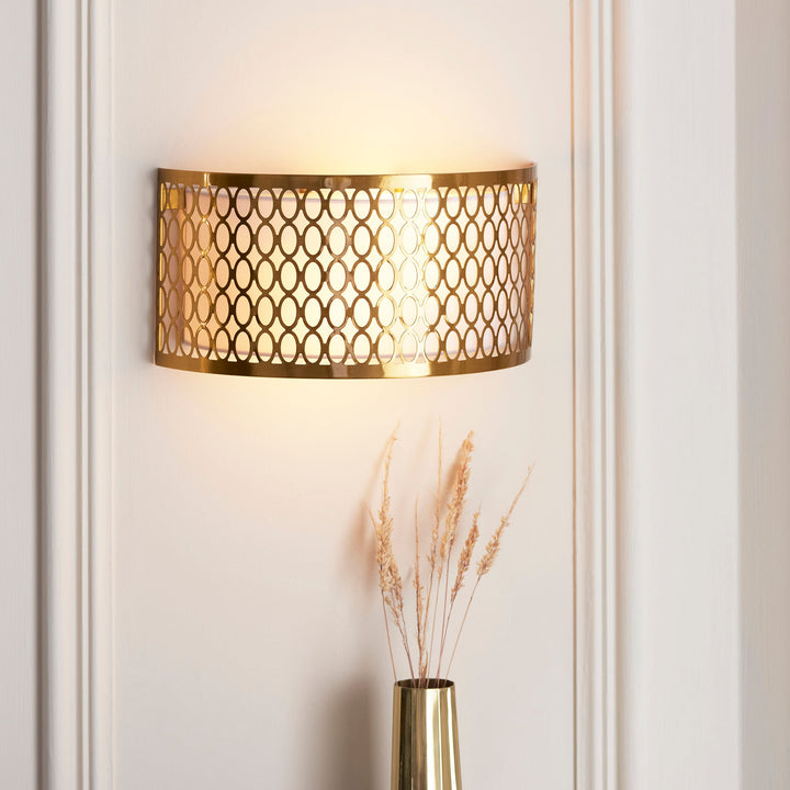 113423 Cordero 2 Light Wall Light Gold