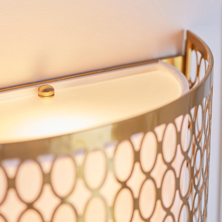 113423 Cordero 2 Light Wall Light Gold