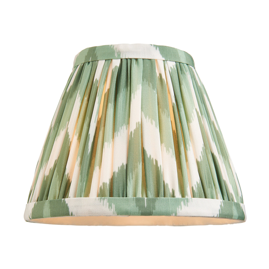 113773 Anvil Curve &amp; Zigzag 16cm Wall Light Brass Green