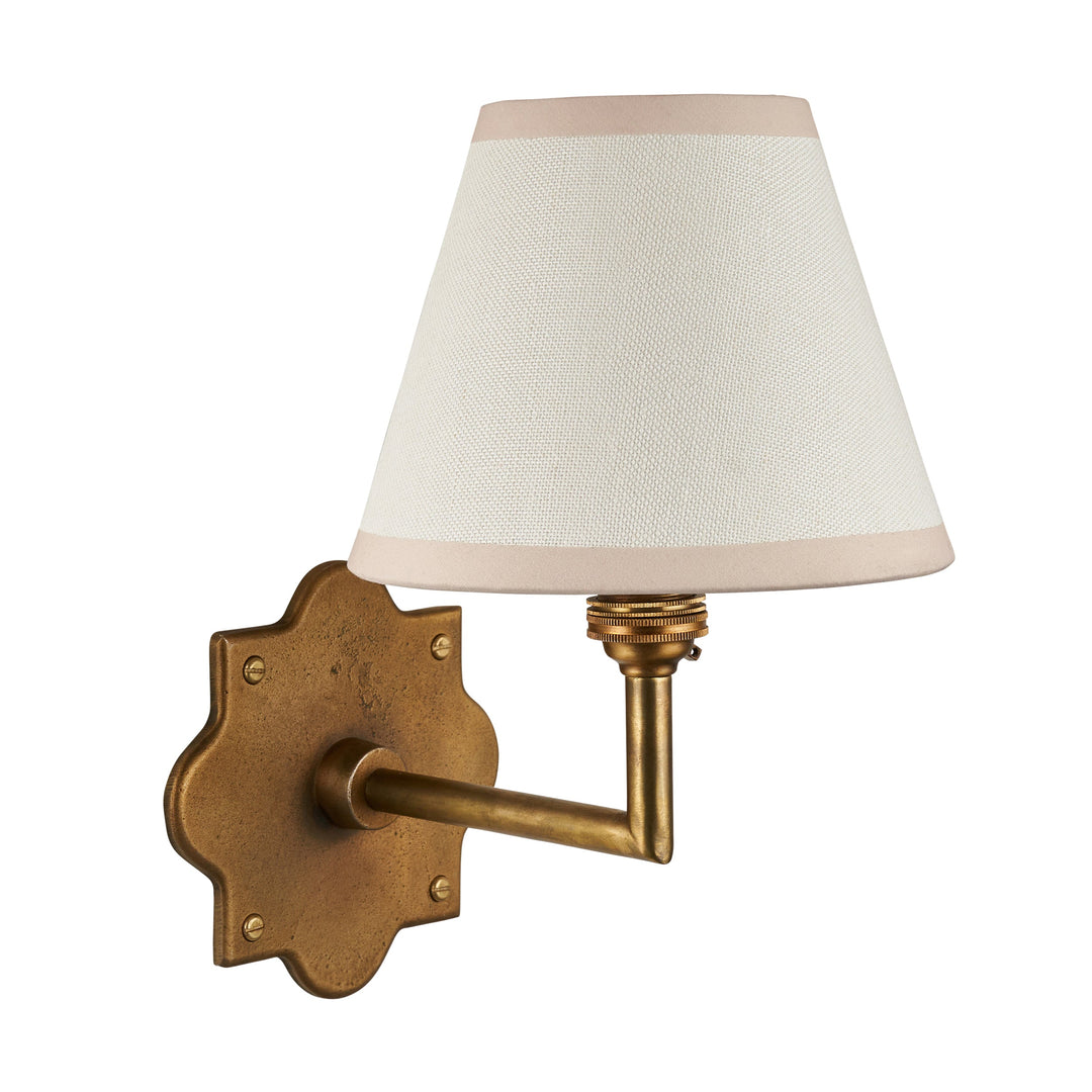 113782 Anvil Angle &amp; Ivy 16cm Wall Light Brass White