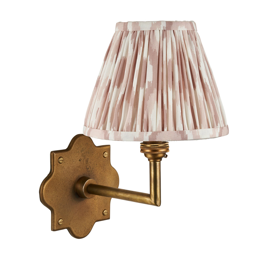 113786 Anvil Angle &amp; Ikat 16cm Wall Light Brass