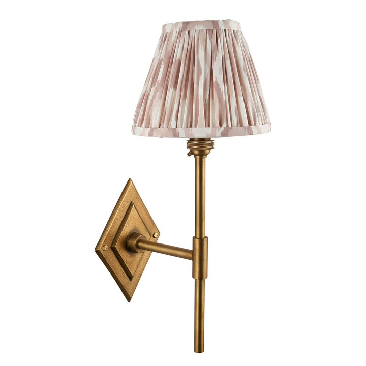 114145 Diamond Tall &amp; Ikat 16cm Wall Light Brass