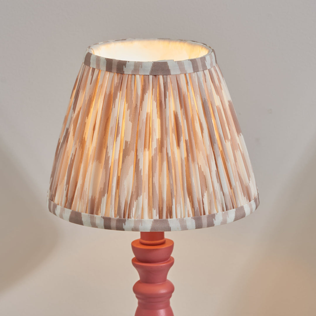 114279 Bibury &amp; Ikat 20cm Table Lamp Pink