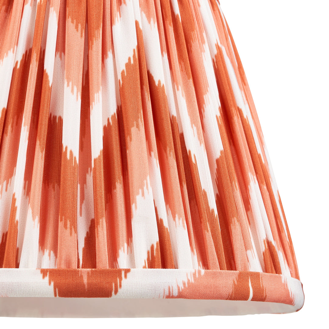 114291 Bibury &amp; Zigzag 20cm Table Lamp Wood Orange