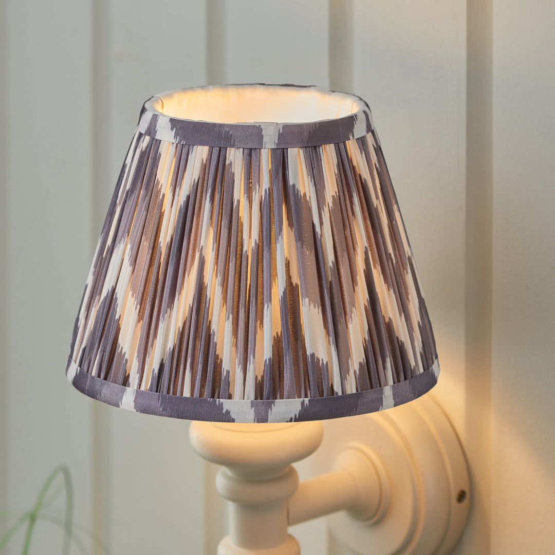 114436 Carnaby &amp; Zigzag 20cm Wall Light White Grey