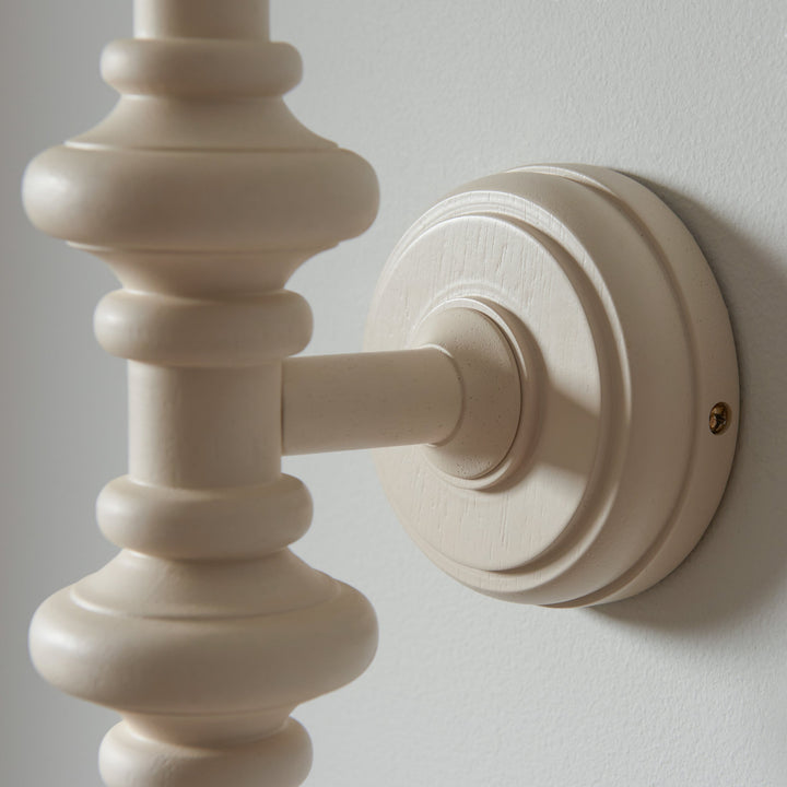 114436 Carnaby &amp; Zigzag 20cm Wall Light White Grey