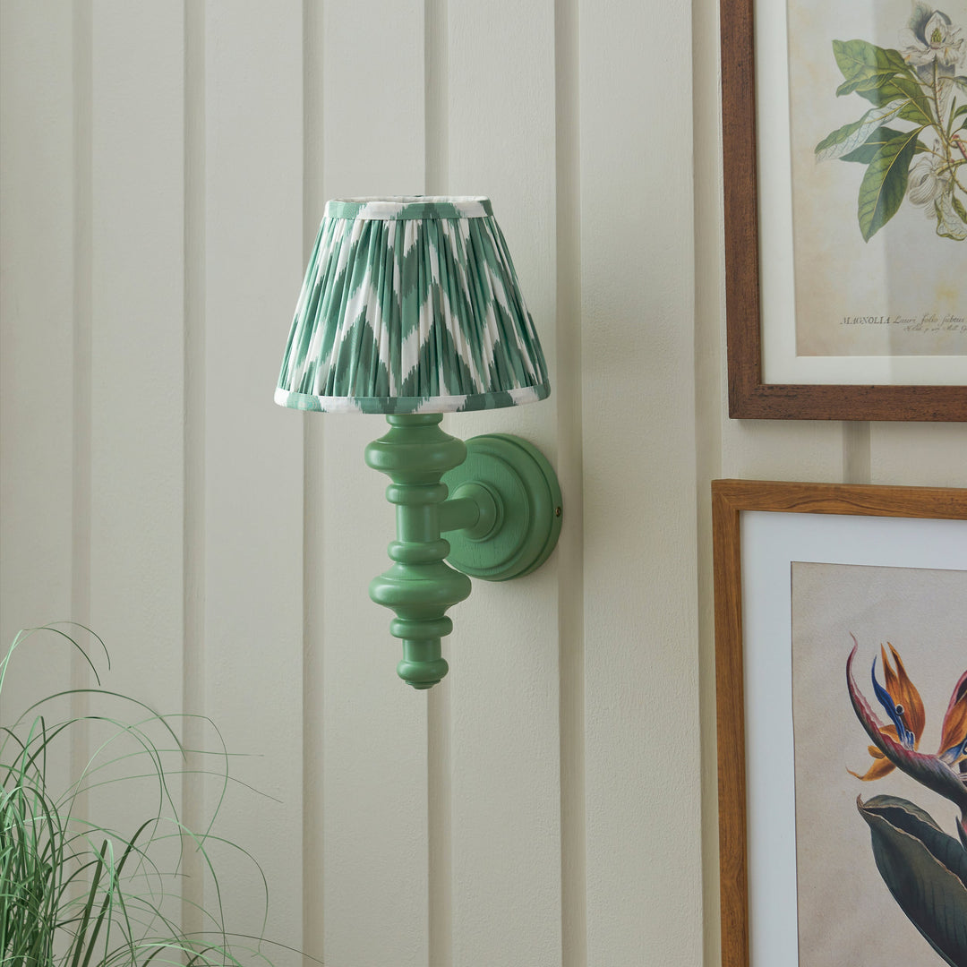 114462 Carnaby &amp; Zigzag 20cm Wall Light Green